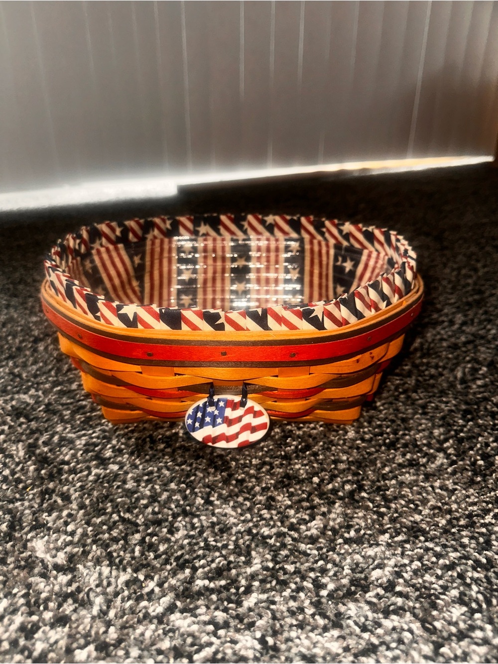 Longaberger Blue Ribbon Bread Basket